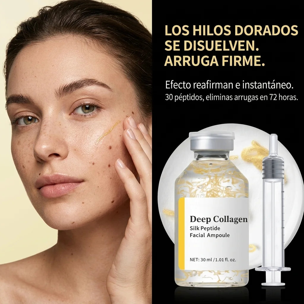 Deep Collagen - Serum para lifting facial en casa con péptidos y colágeno profundo