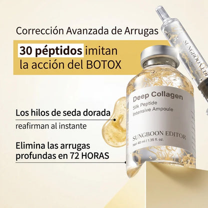 Deep Collagen - Serum para lifting facial en casa con péptidos y colágeno profundo