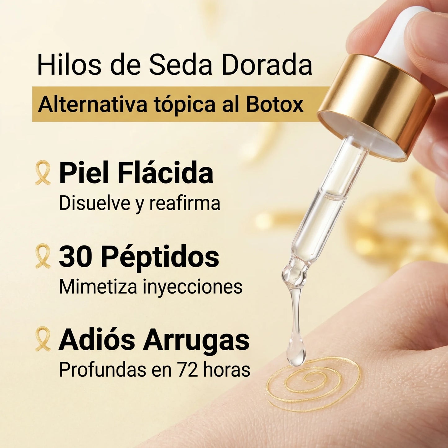 Deep Collagen - Serum para lifting facial en casa con péptidos y colágeno profundo